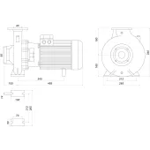 Насос моноблочний IR 40-200NA 11,0 кВт SAER (60 м3/год, 61 м)