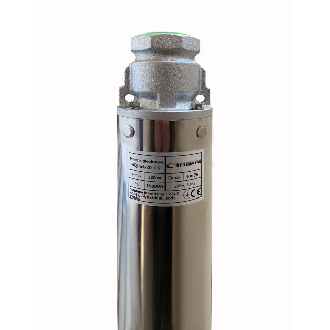 Насос свердловиний з підвищеною стійкістю до піску OPTIMA PM 4QJm4/20 1,5 кВт 150м + 1,5 м кабель 2 Насос свердловиний з підвищеною стійкістю до піску OPTIMA PM 4QJm4/20 1,5 кВт 150м + 1,5 м кабель 2