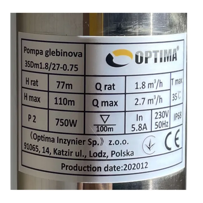 Насос свердловинний з підв, стійк, до піску 3″ OPTIMA 3SDm1,8/27 0,75 кВт 115м +пульт+кабель 1,5мNEW 2 Насос свердловинний з підв, стійк, до піску 3″ OPTIMA 3SDm1,8/27 0,75 кВт 115м +пульт+кабель 1,5мNEW 2