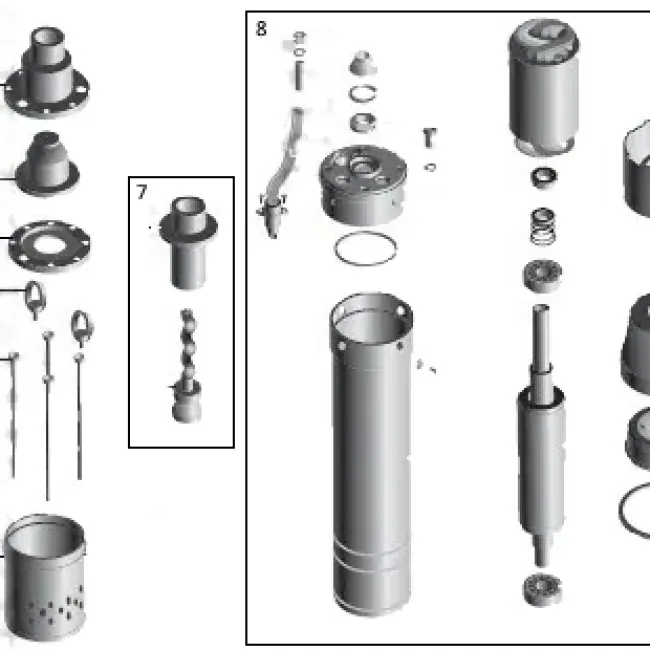 Насос свердловинний шнековий VOLKS pumpe 3,5 QGD 1,8-50-0,75кВт 3,5 дюйми + кабель 15м