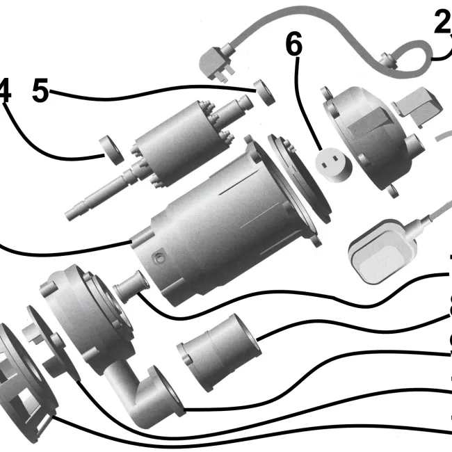 Насос фекальний  Optima WQD10-12 1,1кВт