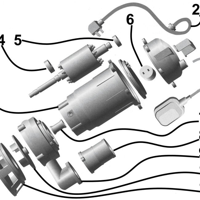 Насос фекальний  Optima WQD10-15 1,3кВт
