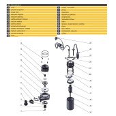 Насос фекальний з ріжучим механізмом Optima V1800 DF 1,8кВт Насос фекальний з ріжучим механізмом Optima V1800 DF 1,8кВт