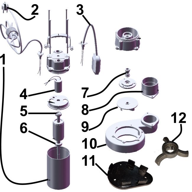 Насос фекальний з ріжучим механізмом VOLKS V 750 DF 0,75 кВт