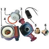 Насос циркуляційний Optima OP15-40 130мм + гайки, + кабель з вилкою