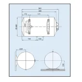 Водонагрівач LEOV LH  50 l горизонтальний (50L H)