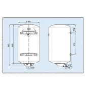 Водонагрівач LEOV LV Dry 100 l сухий тен (100L D)