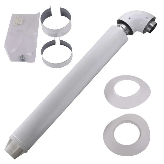 Димохід коаксіальний Ariston 750 мм, ø 60/100 з коліном д/конвекціонного котла, 3318001 Димохід коаксіальний Ariston 750 мм, ø 60/100 з коліном д/конвекціонного котла, 3318001