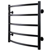 Рушникосушарка UNIO LD W 500-500-5 BLK Драбинка Дуга вода чорна