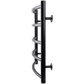 Рушникосушарка UNIO LD W 500-500-5 BLK Драбинка Дуга вода чорна