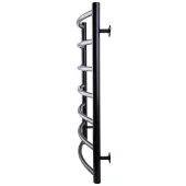 Рушникосушарка UNIO LD W 700-500-7 BLK Драбинка Дуга вода чорна