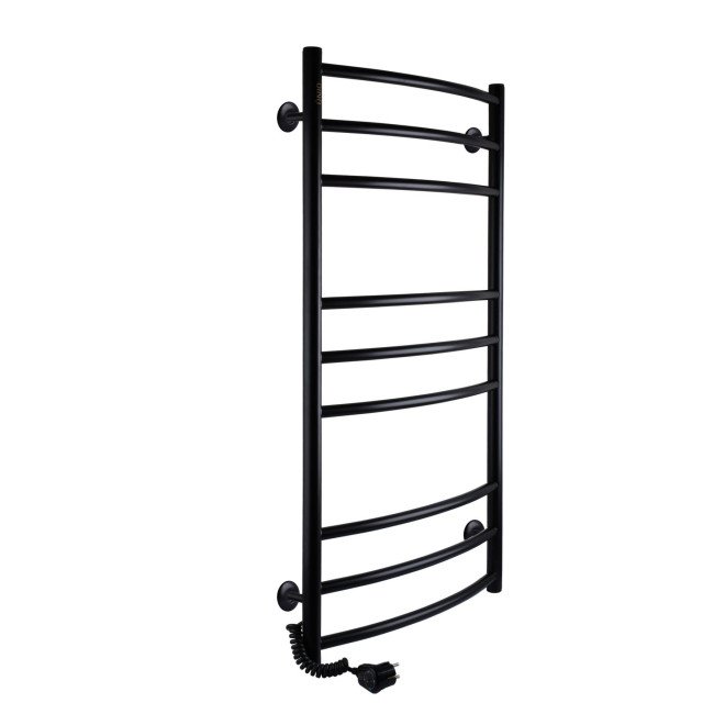 Рушникосушарка UNIO LDE EL 1000-500-9 BLK Драбинка Дуга Еліт електро чорна