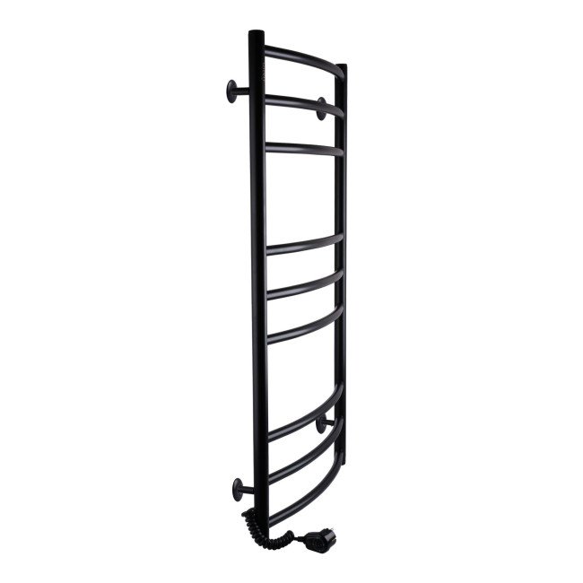 Рушникосушарка UNIO LDE EL 1000-500-9 BLK Драбинка Дуга Еліт електро чорна