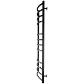 Рушникосушарка UNIO LDE W 1200-500-12 BLK Драбинка Дуга Еліт вода чорна