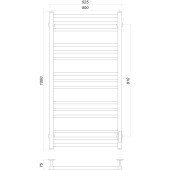 Рушникосушарка UNIO MS EU 1000-500-15 Модена електро