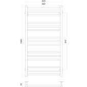 Рушникосушарка UNIO MS W 1000-500-15 Модена вода Рушникосушарка UNIO MS W 1000-500-15 Модена вода