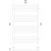 Рушникосушарка UNIO MS W 800-500-12 Модена вода