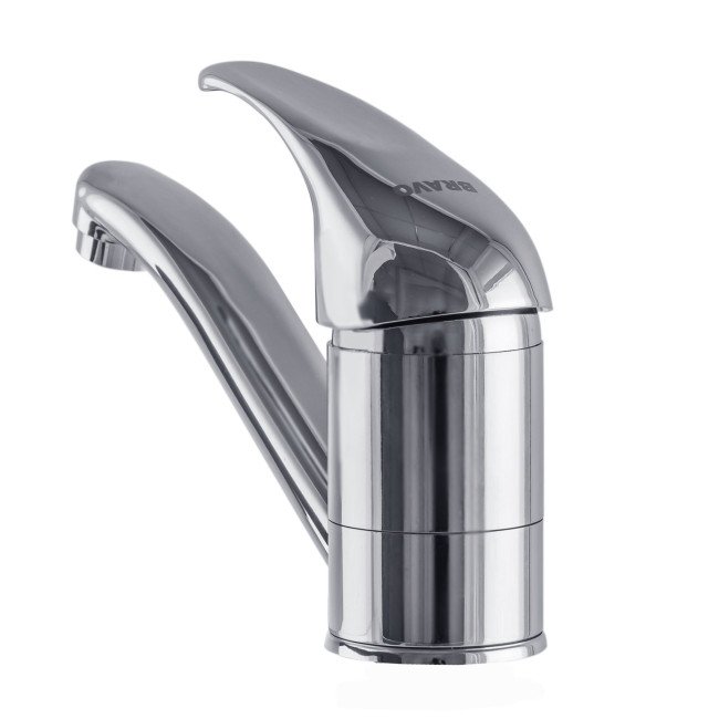 Змішувач для кухні/умивальника BRAVO Comfort BF-203М латунь, на гайці, поворотний 15см Змішувач для кухні/умивальника BRAVO Comfort BF-203М латунь, на гайці, поворотний 15см