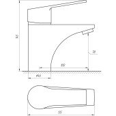 Змішувач для умивальника BRAVO ZENITH BS-42-101 латунь Змішувач для умивальника BRAVO ZENITH BS-42-101 латунь