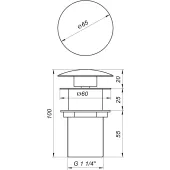 Донний клапан Globus Lux HG15-02A BR (Click-clack)