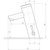 Змішувач інфрачервоний для умивальника TREMOLADA TREMO-8503 BATTERY Змішувач інфрачервоний для умивальника TREMOLADA TREMO-8503 BATTERY