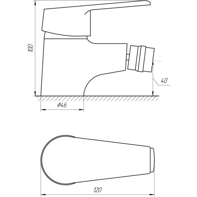 Змішувач для біде DOMINO BLITZ DBC-106 Змішувач для біде DOMINO BLITZ DBC-106