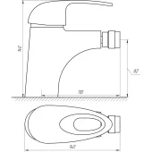 Змішувач для біде Globus Lux Smart GLSM-0106