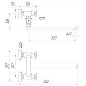 Змішувач для ванни Globus Lux DUKAT SD4-108