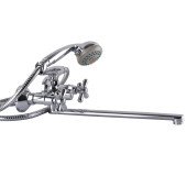 Змішувач для ванни Globus Lux GB-DOMINOX-0316-Euro перемикач латунь L350мм Змішувач для ванни Globus Lux GB-DOMINOX-0316-Euro перемикач латунь L350мм