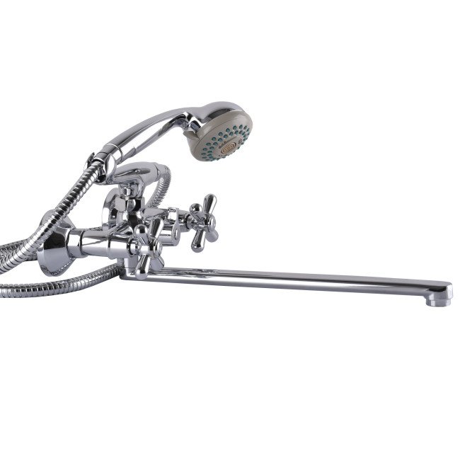 Змішувач для ванни Globus Lux GB-DOMINOX-0316-Euro перемикач латунь L350мм Змішувач для ванни Globus Lux GB-DOMINOX-0316-Euro перемикач латунь L350мм