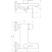 Змішувач для ванни Globus Lux Laguna GLA-0102N