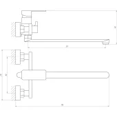 Змішувач для ванни Globus Lux Milano GLM-0208