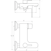 Змішувач для ванни Globus Lux Laguna GLA-0102N-10-BB