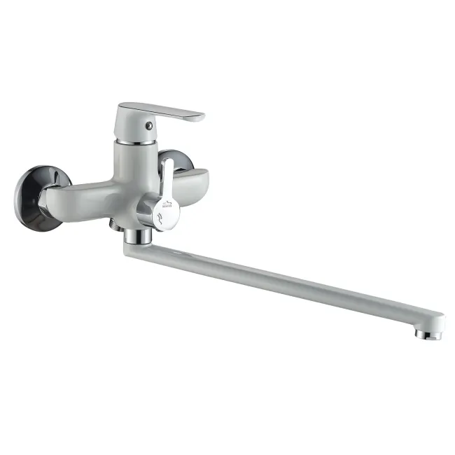 Змішувач для ванної Globus Lux Laguna GLA-0208-7-WHITE EURO 2 Змішувач для ванної Globus Lux Laguna GLA-0208-7-WHITE EURO 2