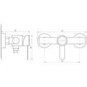 Змішувач для душу Globus Lux WIEN SBT2-105
