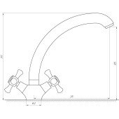 Змішувач для кухні DOMINO DKF-204-08-CRUIZE Змішувач для кухні DOMINO DKF-204-08-CRUIZE