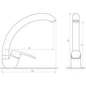 Змішувач для кухні Globus Lux Koln GLK-0103S
