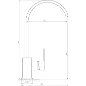 Змішувач для кухні Globus Lux Milano GLM-0203L