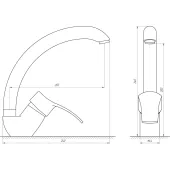 Змішувач для кухні Globus Lux QUEENSLAND GLQU-103S