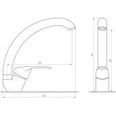 Змішувач для кухні Globus Lux Solly GLSO-0103S