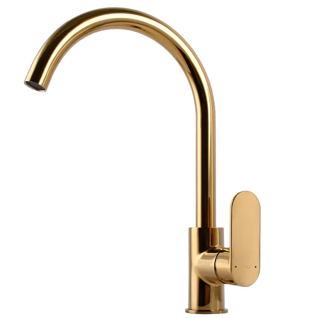 Змішувач для кухні TOPAZ BARTS TB 07403-H36-AU боковий S- D35 шланги 45см золото PVD 2 Змішувач для кухні TOPAZ BARTS TB 07403-H36-AU боковий S- D35 шланги 45см золото PVD 2