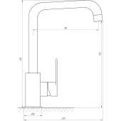 Змішувач для кухні TOPAZ BARTS TB 07423-H36