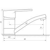 Змішувач для умивальника DOMINO BLITZ DBC-203M-WH Змішувач для умивальника DOMINO BLITZ DBC-203M-WH