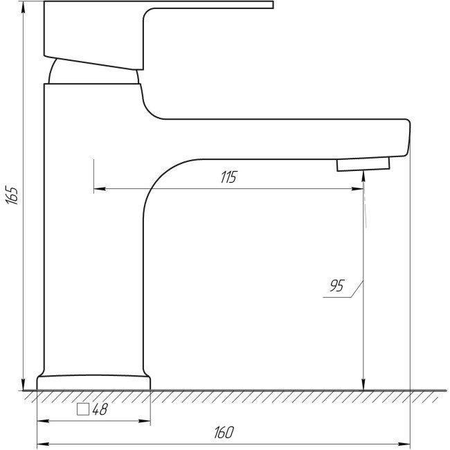 Змішувач для умивальника DOMINO MALIBU DMM-101 Змішувач для умивальника DOMINO MALIBU DMM-101