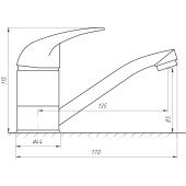Змішувач для умивальника EcoMix ELIT EM-N-203M Змішувач для умивальника EcoMix ELIT EM-N-203M