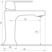 Змішувач для умивальника Globus Lux Laguna GLA-0401-10-BB Змішувач для умивальника Globus Lux Laguna GLA-0401-10-BB