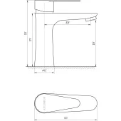 Змішувач для умивальника Globus Lux MAIN SM-101