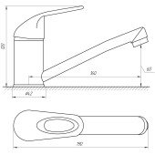 Змішувач для умивальника Globus Lux Sena GLS-203M Змішувач для умивальника Globus Lux Sena GLS-203M