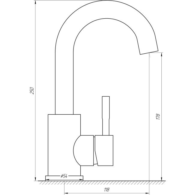 Змішувач для умивальника MixMIRA ALPEN MSF-101S Змішувач для умивальника MixMIRA ALPEN MSF-101S
