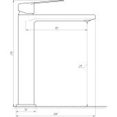 Змішувач для умивальника TOPAZ ODISS TO 18203-H52-WW Змішувач для умивальника TOPAZ ODISS TO 18203-H52-WW